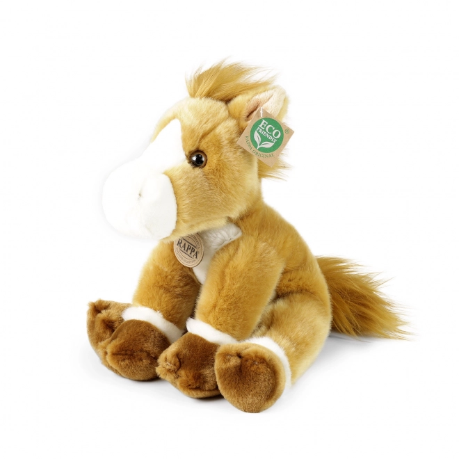 Eco Friendly Plush Sitting Horse 30 cm