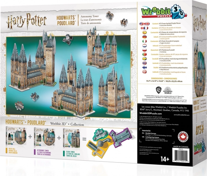 Wrebbit 3D Puzzle Harry Potter: Astronomy Tower