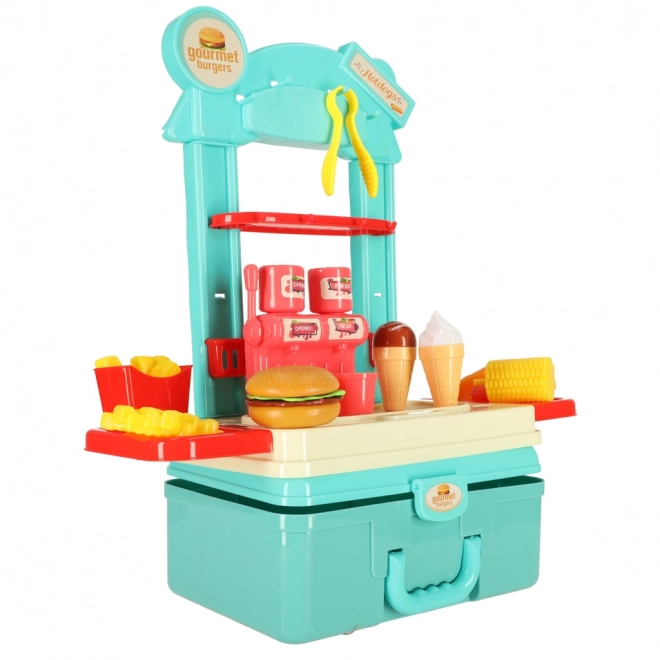 Children's Portable Ice Cream Shop Set with Accessories