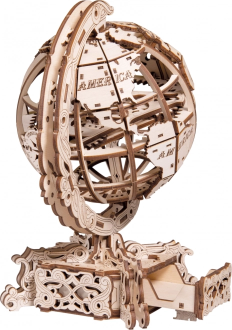 Wooden World Globe 3D Puzzle