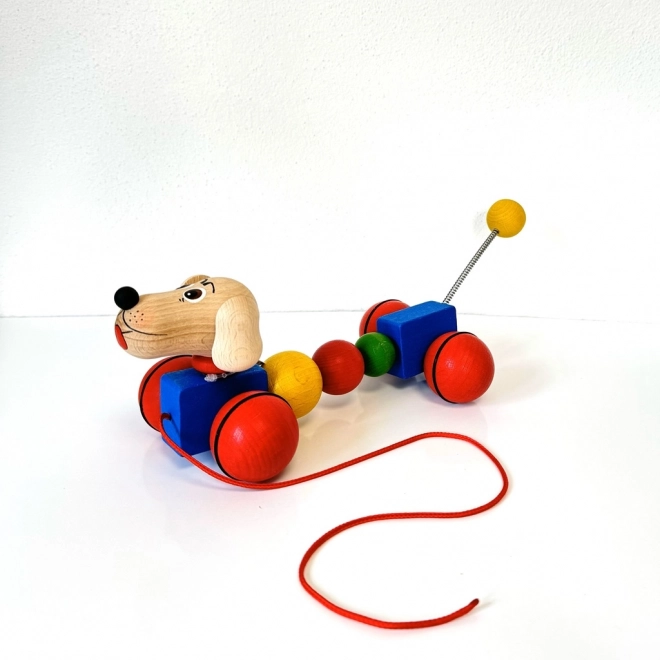 Wooden Pull Along Dachshund Toy