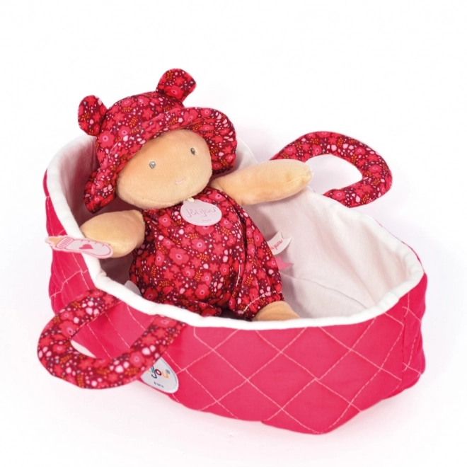 Doudou Baby Doll with Pink Carry Bag