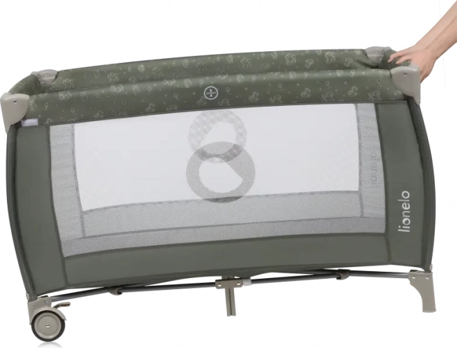 Travel Cot Lionelo Sven Plus Beige Olive