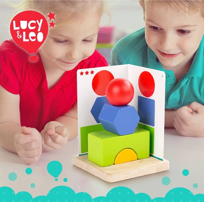 Simple Geometry Wooden Game by Lucy & Leo