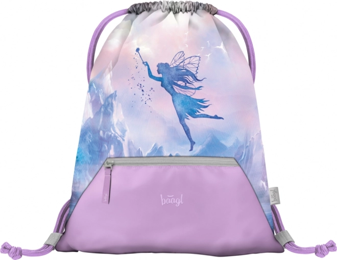 Ensemble sac d'école, trousse et sac Shelly Fée