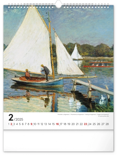 Claude Monet 2025 Wall Calendar