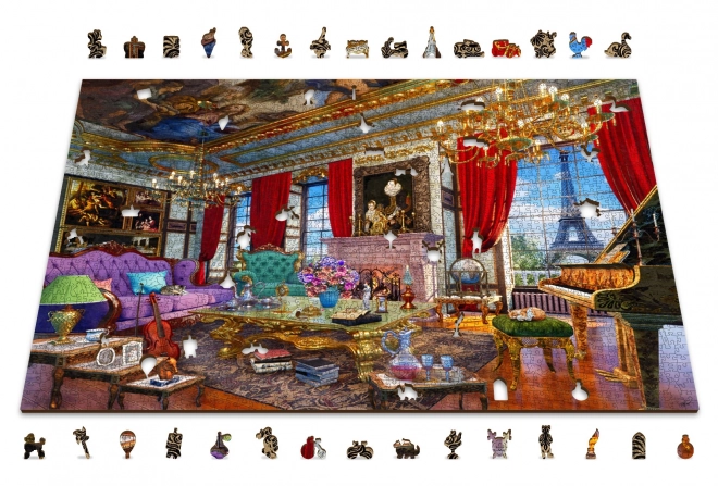 Wooden Palace of Paris Puzzle 2-in-1