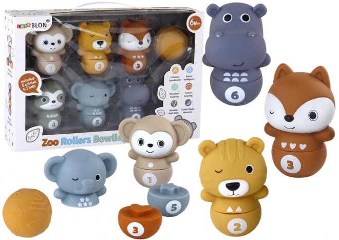 Animal Bowling Set for Toddlers