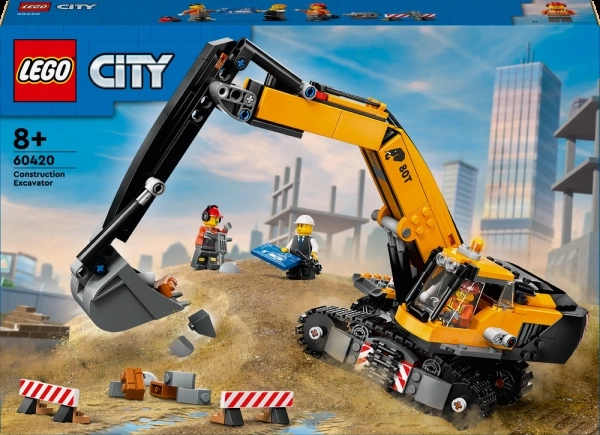 Lego City Yellow Excavator 60420