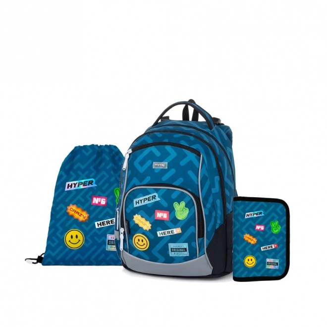 School Bag Set with OXY GO Stickers