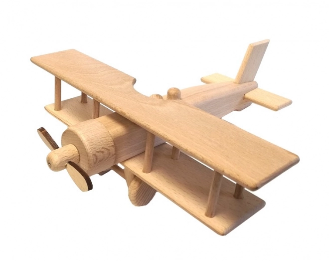 Large Wooden Biplane Toy