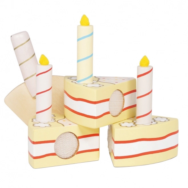 Vanilla Birthday Cake with Candles