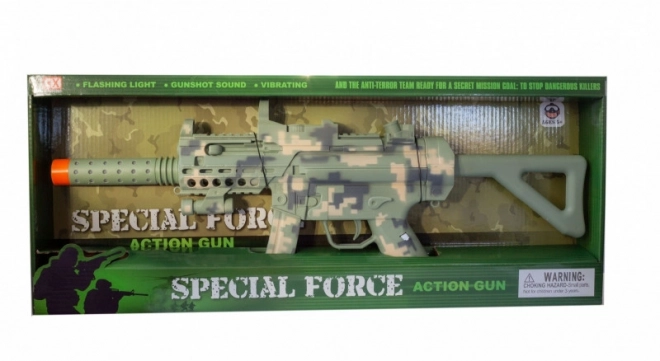 Battery-Powered Toy Gun with Sounds