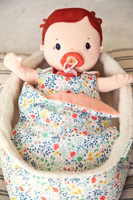 Doll Basket with Floral Print