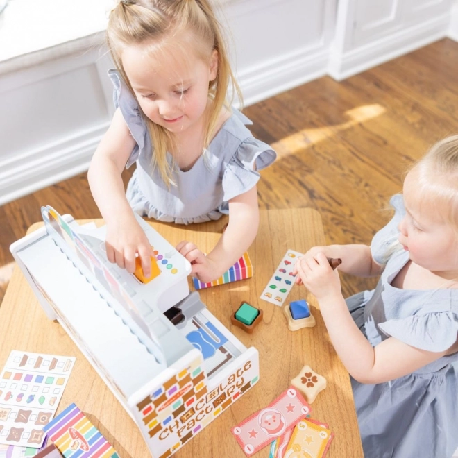 Wooden Chocolate Factory Playset