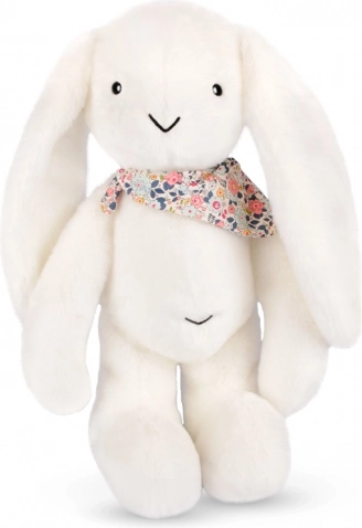 Doudou plush rabbit with scarf white 50 cm