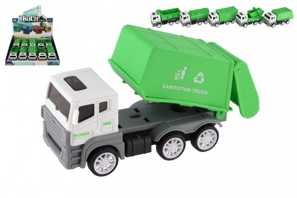 Plastic Construction Toy Truck 14cm with Friction Motor