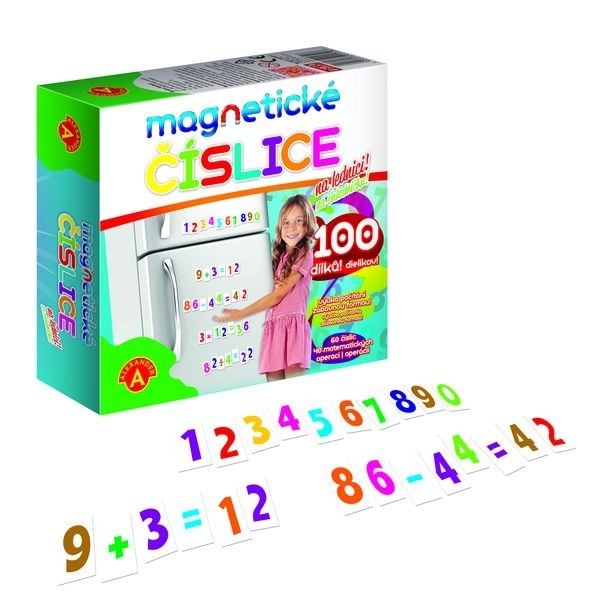 Magnetic Numbers for Fridge - 100 Pieces