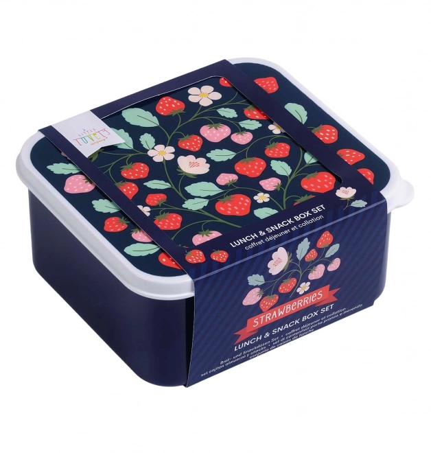 Set of Strawberry Lunch Boxes