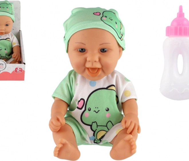 Poppenbaby met flesje 26 cm