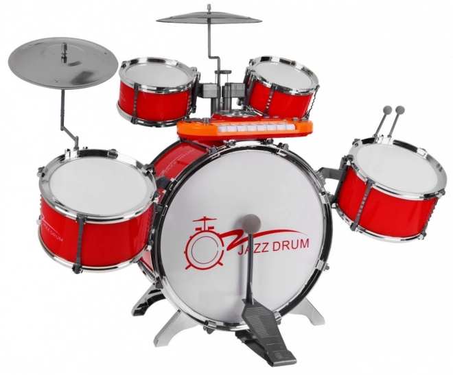 Children's Musical Set: Drum Kit, Keyboard & Microphone with Sounds and Lights