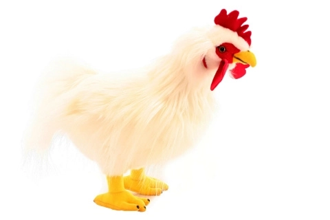 White Plush Rooster Toy