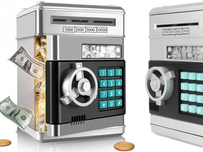 Interactive Safe Piggy Bank with Pin Code Access
