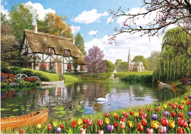 Lakeside Cottage Puzzle 500 Pieces