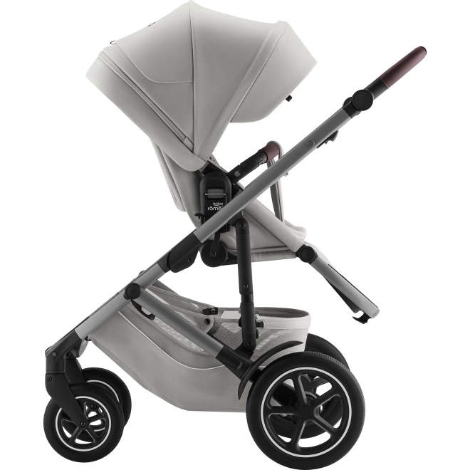 Smile 5Z Lux Stroller Set with Deep Carrycot Linen Grey