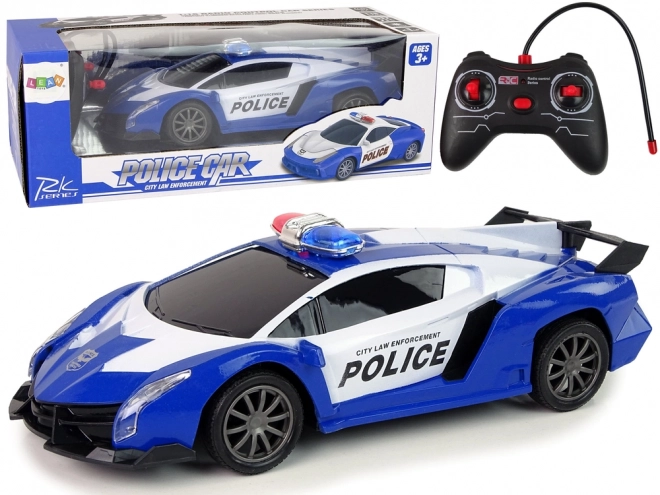 Remote Control Police Racing Car with LED Lights