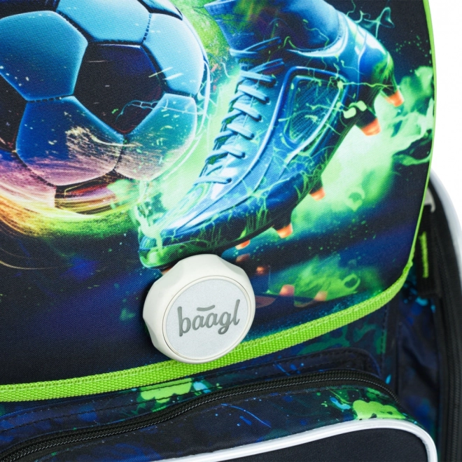 Baagl School Backpack Ergo Football Player