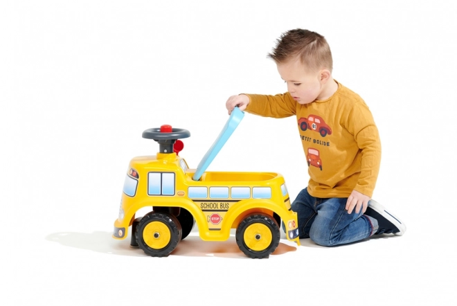 School Bus Ride-On Toy with Steering Wheel