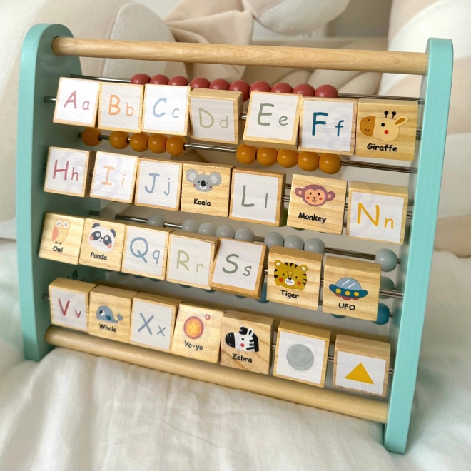 Contatore educativo in legno e alfabeto Tooky Toy