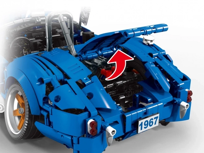 Technical building blocks sports car Cobra