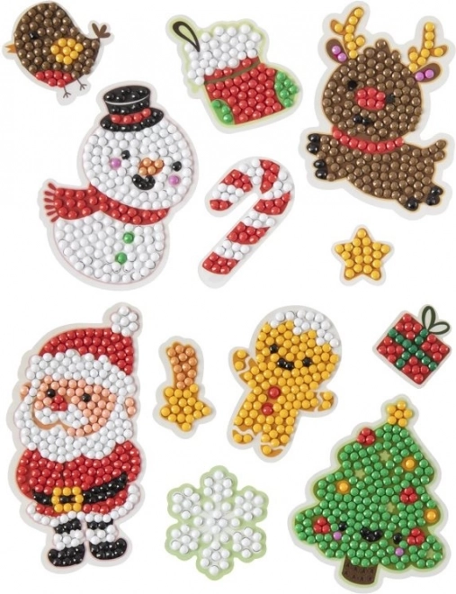 Grafix Christmas Diamond Painting Sticker Set