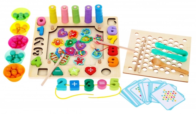 Wooden Educational Games Set 6 in 1 for Kids 3+