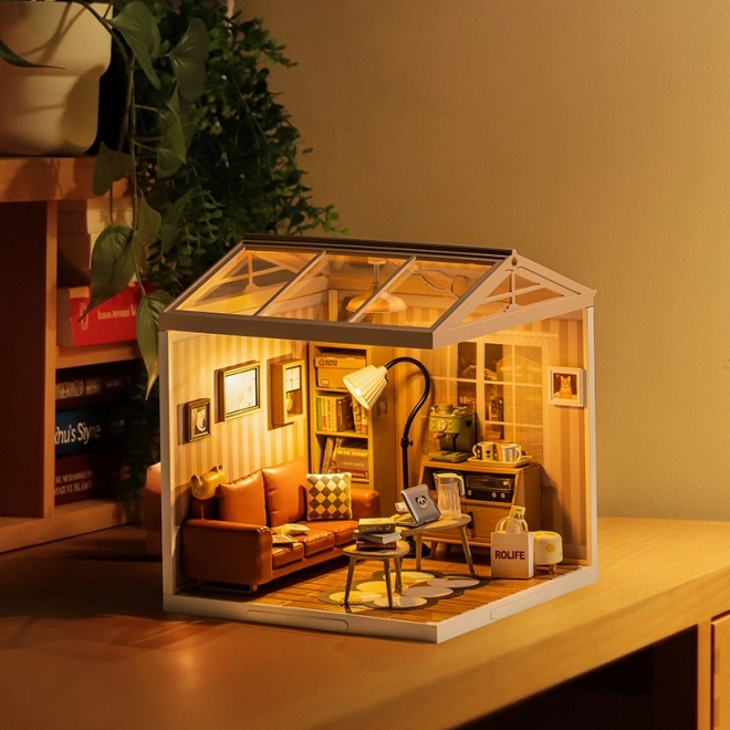 Robotime Cozy Living Room Miniature Kit