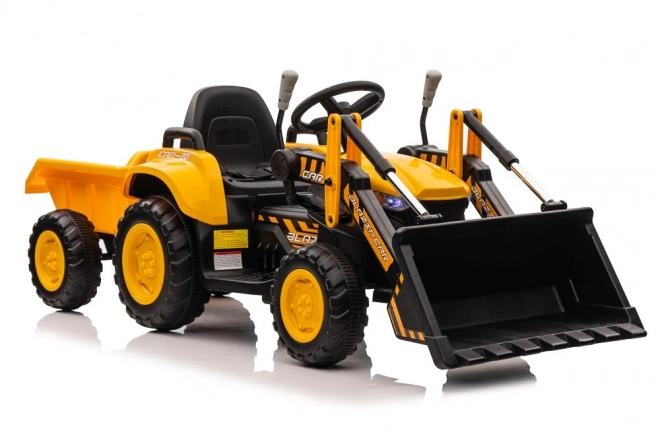 Elektrischer Traktor mit Schaufel Gelb