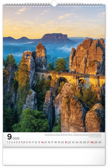 National Parks Wall Calendar 2025