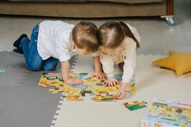 Double-Sided Puzzle Zoo Fun for Kids