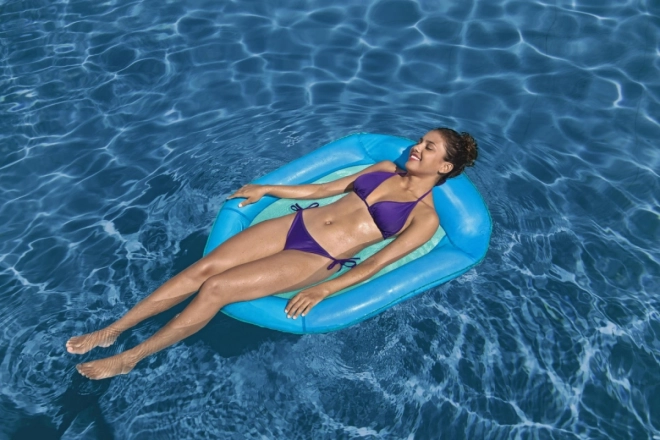 Inflatable Pool Mattress with Mesh Bottom