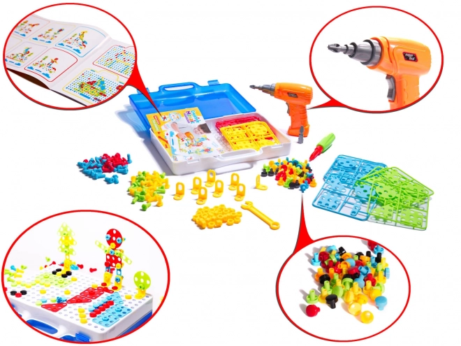 Educational Construction Kit with Drill 237 Pieces