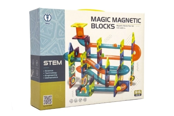 Magnetic Marble Run Set