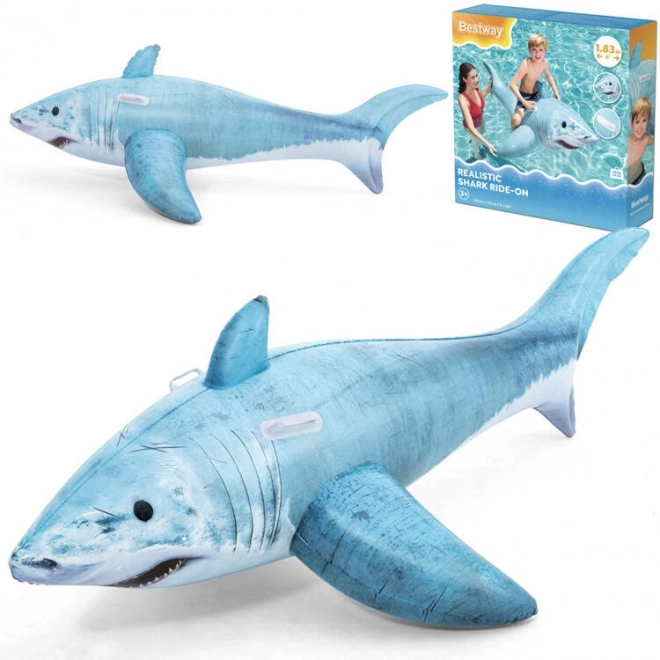 Inflatable Shark Swimming Float with Handles