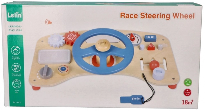 Wooden Steering Wheel for Kids