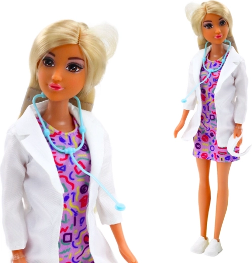 Uloga liječnice sa stetoskopom