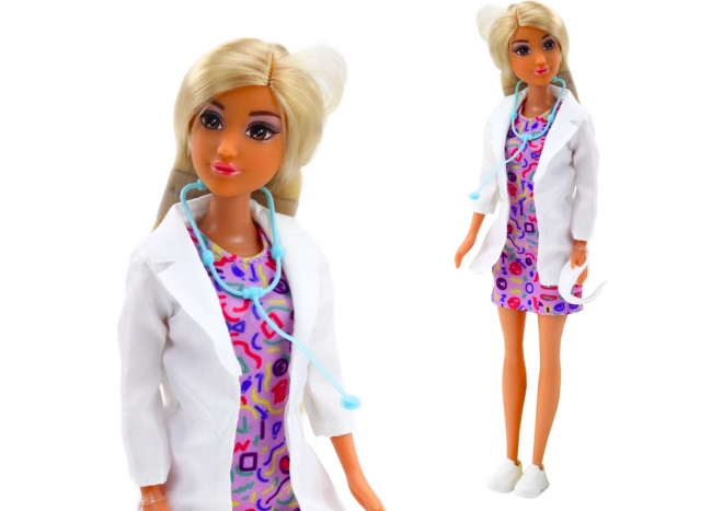 Anlily Doll 4-in-1 Doctor Hairdresser Chef Animal Lover