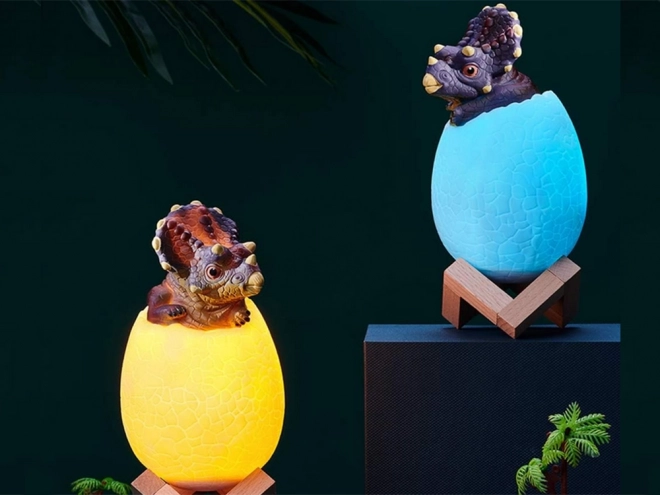 Lampada Notturna LED Triceratops per Bambini