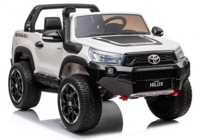 White Battery-Powered Toyota Hilux