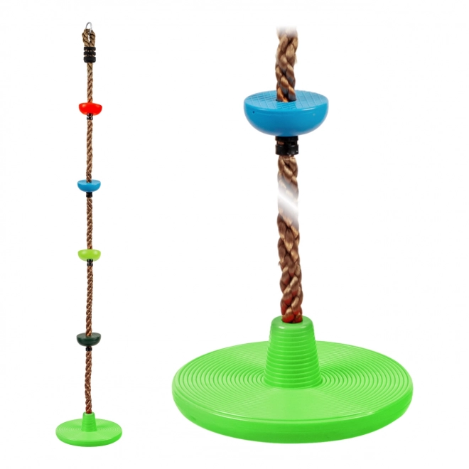 Children's Climbing Rope with Colorful Discs